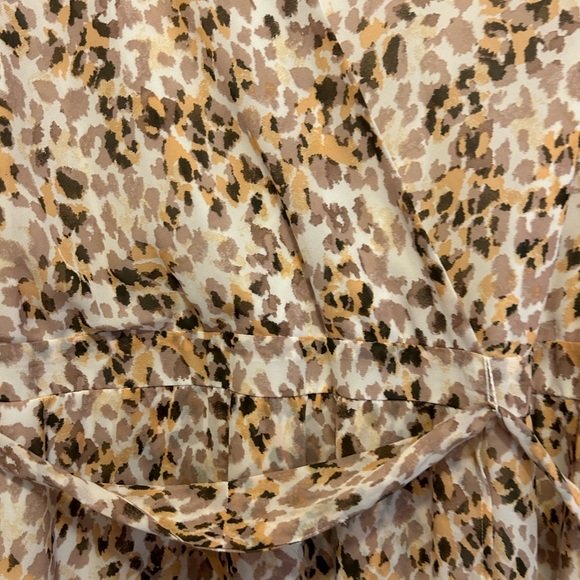 BNWT Evri Size 4X Women’s Maxi Dress Tan Brown and White - Picture 2 of 6